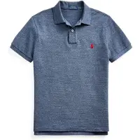 Ralph Lauren para homem. 710548797012 Pólo de piqué de corte justo azul-marinho (3XL), Casual, Algodão, Manga curta