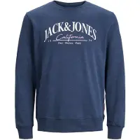 Jack & Jones Sweatshirt 'JORPalma' navy / rosa pastel / branco