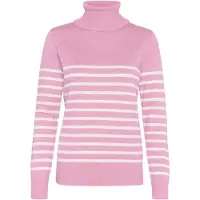 Saint tropez Pullover 'MilaSZ' rosa escurecido / branco