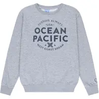 Ocean pacific Sweatshirt 'GUSH' marinho / cinzento