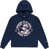 Ocean pacific Sweatshirt 'Ningaloo' navy / cor-de-rosa / branco