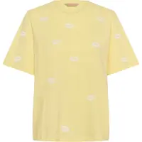 Culture Camisa 'CUKissy' amarelo claro / branco