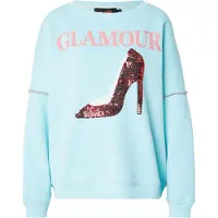 Miss Goodlife Sweatshirt 'Glamour' aqua / alperce / vermelho escuro / branco