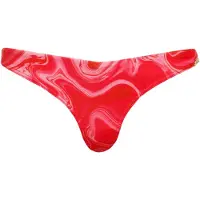 Superdry para mulher. W3010389A Calcinhas de biquíni rosa com estampado e design arrojado (XS), Beachwear, Polister Reciclado, Sustentável
