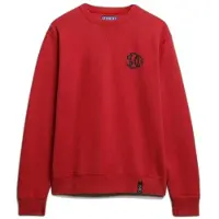 Superdry para homem. M2014491A Camisola do comerciante vermelha (L), Vermelho, Casual, Algodão