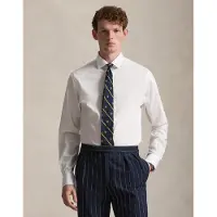 Ralph Lauren para homem. 712827064002 Camisa de popelina de corte justo branca (45.5), Branco, Casual, Algodão, Clássico, Manga comprid