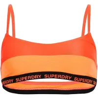 Superdry para mulher. W3010396A Top de biquíni elástico laranja (XS), Beachwear, Polister Reciclado, Sustentável