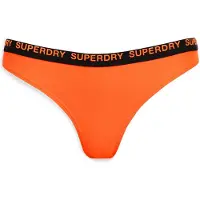 Superdry para mulher. W3010390A Calças de biquíni elásticas com corte laranja arrojado (XS), Beachwear, Polister Reciclado, Sustentável