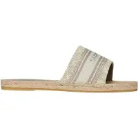 Superdry para mulher. WF310223A Alpargatas de lona cinzentas (39), Tecido, Plano, Nenhum, Casual