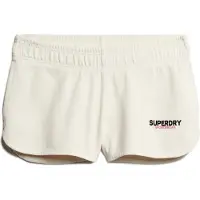 Superdry para mulher. W7110416A Calções Racer Sportswear em branco (L), Casual, Algodão