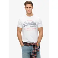 Superdry para homem. M1012212A T-shirt Heritage branca (XXL), Branco, Casual, Algodão, Manga curta