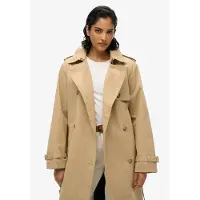 Superdry para mulher. W5011871A Gabardine clássica (L), Bege, Casual, Algodão