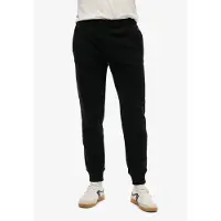 Superdry para homem. M7011323A Calças Jogger Essential pretas (S), Preto, Casual, Algodão