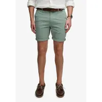 Superdry para homem. M7110486A Premium Regular Regular Short Chino verde (30), Casual, Algodão