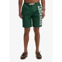 Superdry para homem. M3010268A Calções de banho com logótipo 19 verde (M), Beachwear, Polister Reciclado