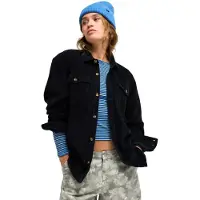 Roxy - Marcas - Let It Go Cord Shirt Anthracite para Mulher - Tamanho L - Preto