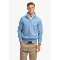 Superdry para homem. M2013750A Camisola Essential Half azul (XXL), Casual, Algodão