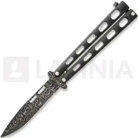 Bear & Son Balisong Damascus Black