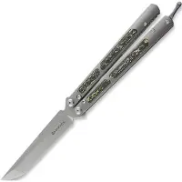 Maxace Balisong Covenant 3.0, Green/Yellow CF Inlay