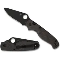 Spyderco Navalha ButtonUp Carbon Fiber, preto