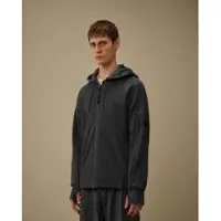 C.P. Company para homem. 21CMSS716A005086W Moletom Lens Zip preto (L), Casual, Algodão