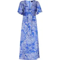 Dreimaster Klassik Vestido azul / branco