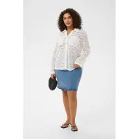 KAFFE CURVE Blusa 'KCcindia' offwhite