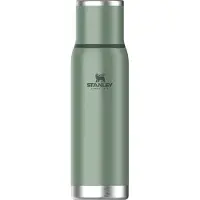 Stanley The Adventure To-Go Bottle 1.1QT, Hammertone Green 10-10819-060 garrafa térmica com bocal e copo para beber, 1L