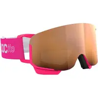 POC - Máscaras ski - POCito Nexal Fluorescent Pink/Partly Sunny Light Orange para criança - Rosa
