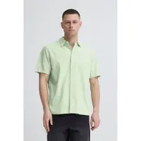 Blend Camisa ' BHAban Slub Linen Mix ' verde claro