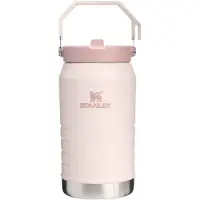 Stanley The IceFlow Jug Flip Straw 2.0 64oz, Rose Quartz 10-13085-0235 garrafa térmica com palhinha, 1.9L