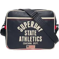 Superdry para mulher. W9110431A Bolsa Retro Alumni marinho (OSFA), Casual, Poliéster