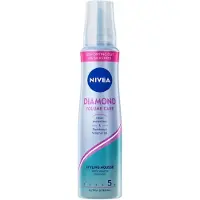 Nivea Mousse fixadora Diamond Volume para volume e brilho 150ml