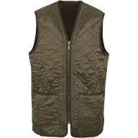 Barbour - Casacos - Polarquilt Waistcoat/Zip-In Liner Olive para Homem - Tamanho L - Caqui