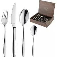 Amefa Florence 181000MDF3C91, conjunto de talheres de 24 peças numa caixa de madeira