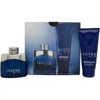 Mont Blanc Conjunto Montblanc: Legend Blue Eau De Parfum Homem 50 ml + Legend Blue Gel de Duche Detergente Corpo Inteiro Para Todos os Tipos de Pele 100 ml