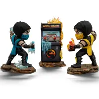 Iron Studios Mini Coscorpion Vssubzero Conjunto De Arcade Mini Figura Mortal Kombat 15 Cm