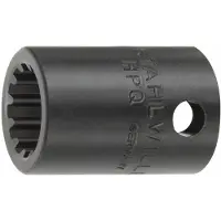 Stahlwille Soquete Estriado 45apsp 7/16 3/8´´ 7/16´´ 28 Mm