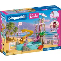 Playmobil Jogo De Construção X Barbie Water Park 146 Peças