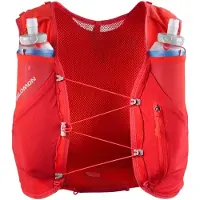 Salomon - Mochilas trail - Adv Skin 5 Set Flame Scarlet/Haute Red para Unissexo - Tamanho XL - Vermelho
