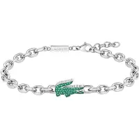 Lacoste Steel Bracciale with green crystals Arthor 2040610