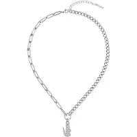 Lacoste Collana Acciaio Zirconi Trasparenti Coccodrillo 2040148 — Collana