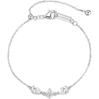 Brosway Pulseira de prata com zircônia cúbica infinita branca FIW116