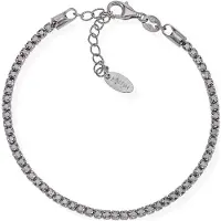 Amen Moderno Bracciale tennis in argento con zirconi BTNN16