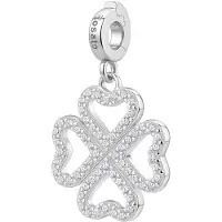 Rosato Ciondolo Argento Lucido Clover Storie Rz247R — Ciondolo