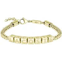 Lacoste Bracciale Originale Placcato Oro Uomo Script 2040522 — Bracciale