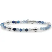Sparkling Beaded Bracciale with blue aventurine BLK01S-G37