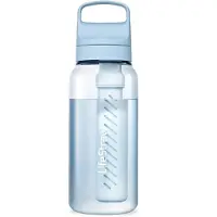 LifeStraw Go Icelandic Blue GO-1L-ICE BPA-Free Plastic, garrafa de água com filtro de 2 fases, 1L