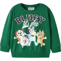 Name it Sweatshirt 'NMMJUST BLUEY' navy / azul claro / verde / branco