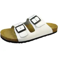 Plakton Sapato aberto 'Nappa Rust' branco